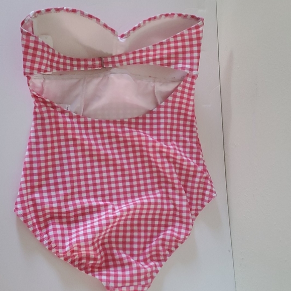 π Lauren James Gingham One Piece Bandeau - Picture 5 of 9